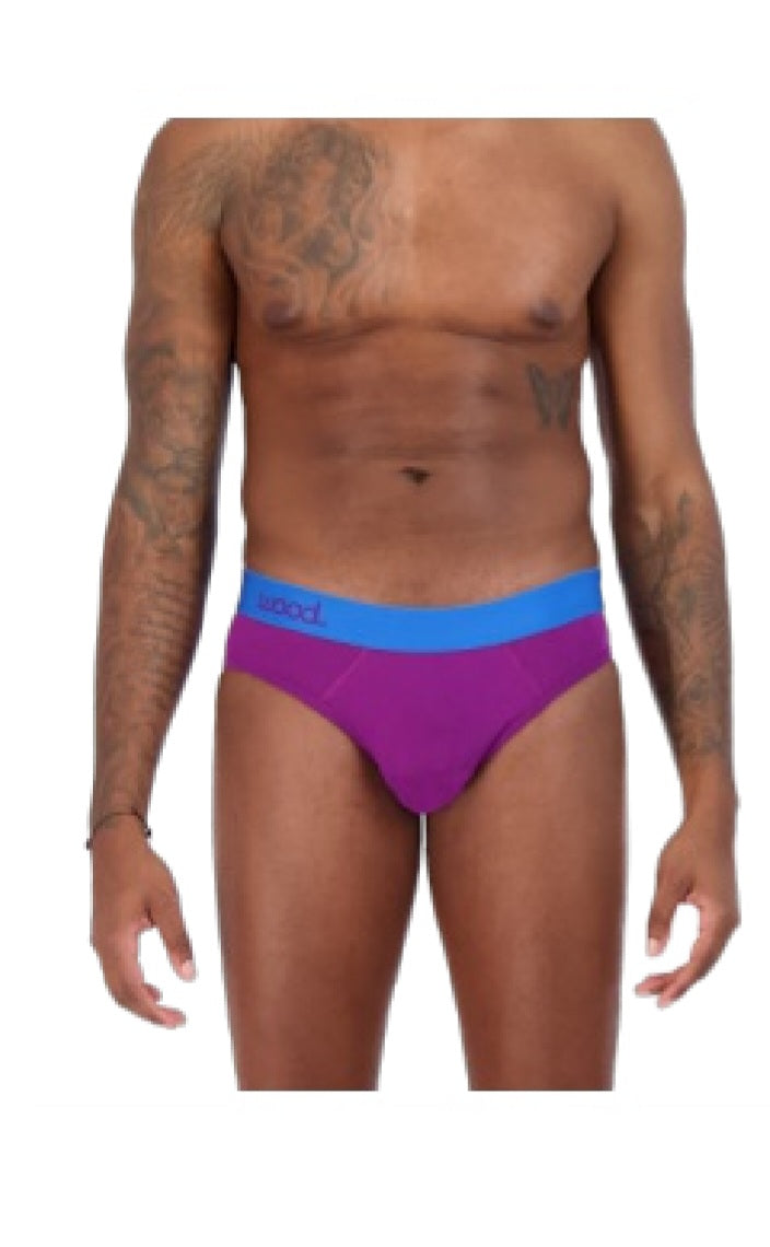 Wood Hip Brief Grape