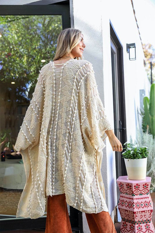 Embroidered Zig Zag Soft Kimono (more color options)