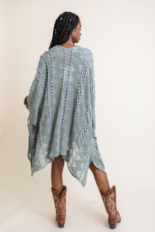 Embroidered Zig Zag Soft Kimono (more color options)