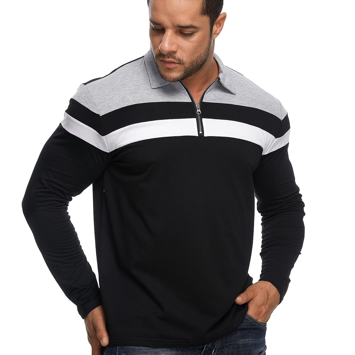 Men's Colorblock Casual Sweatshirt